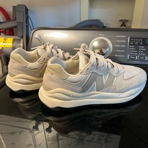 New Balance 57/40 Women Beige Sneakers